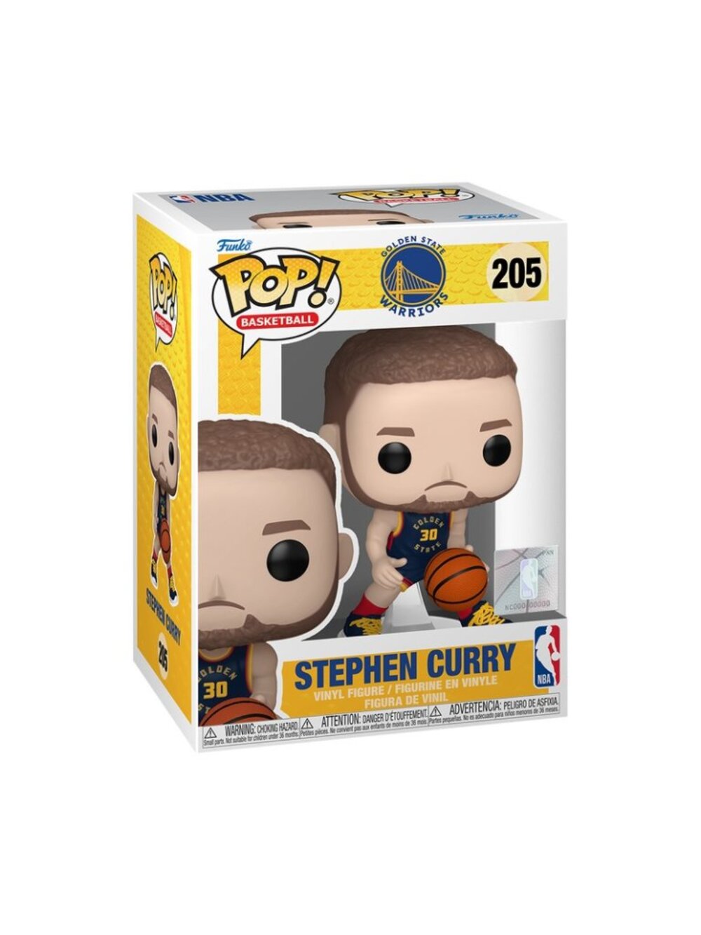 Funko POP! NBA 2024 City Edition Stephen Curry Golden State Warriors Figure #205